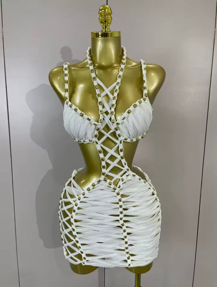 GEANINA CAGED DRESS