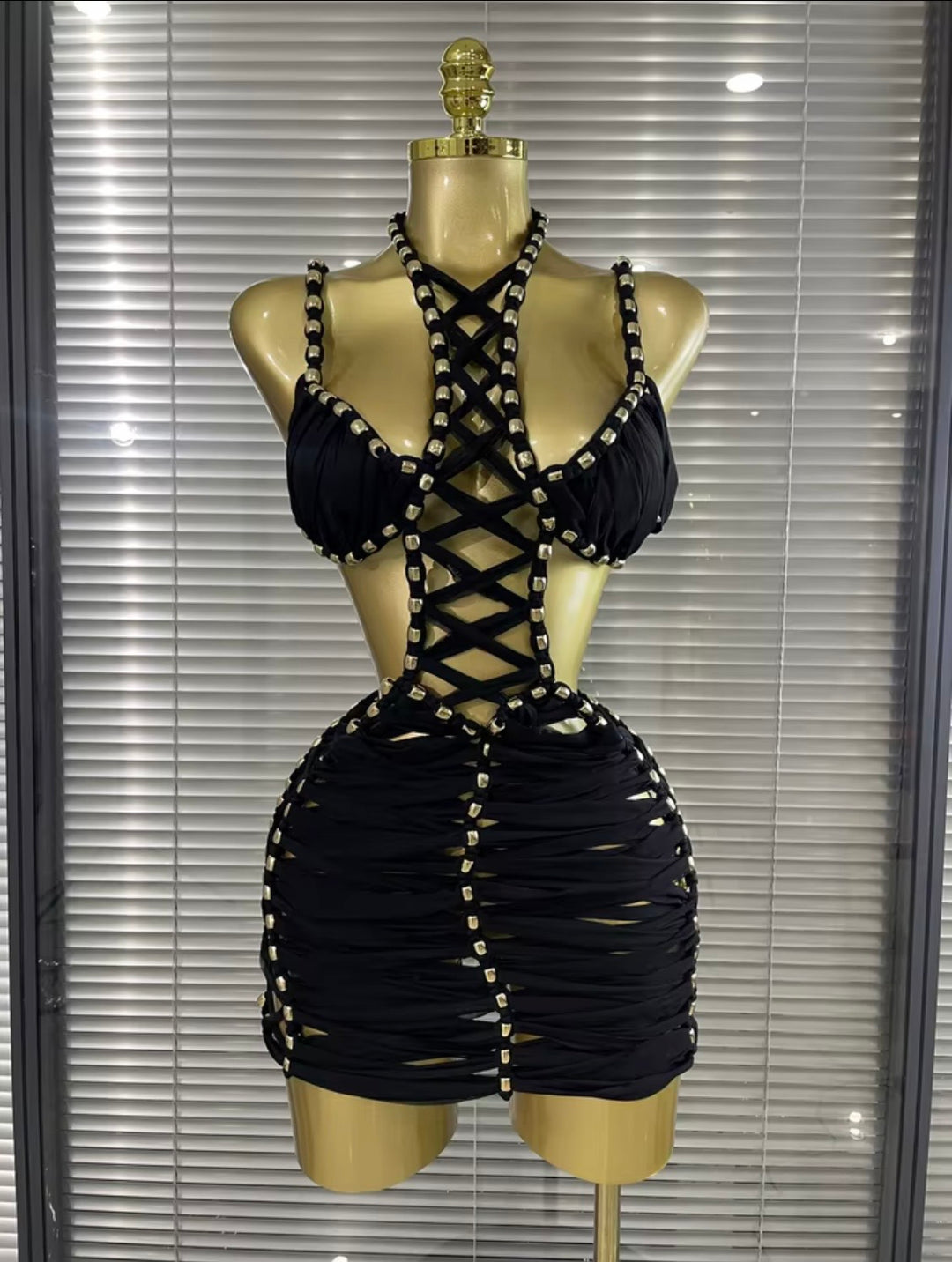 GEANINA CAGED DRESS
