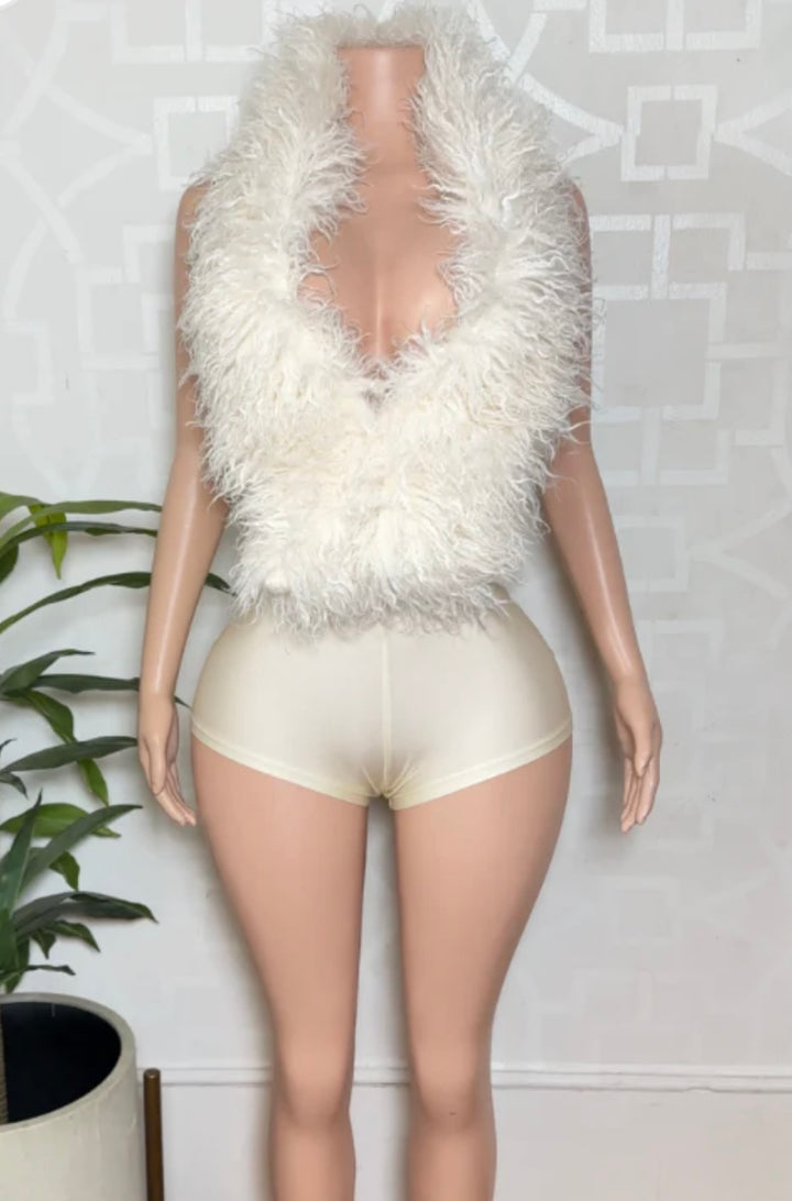 REMY “FUR” ROMPER