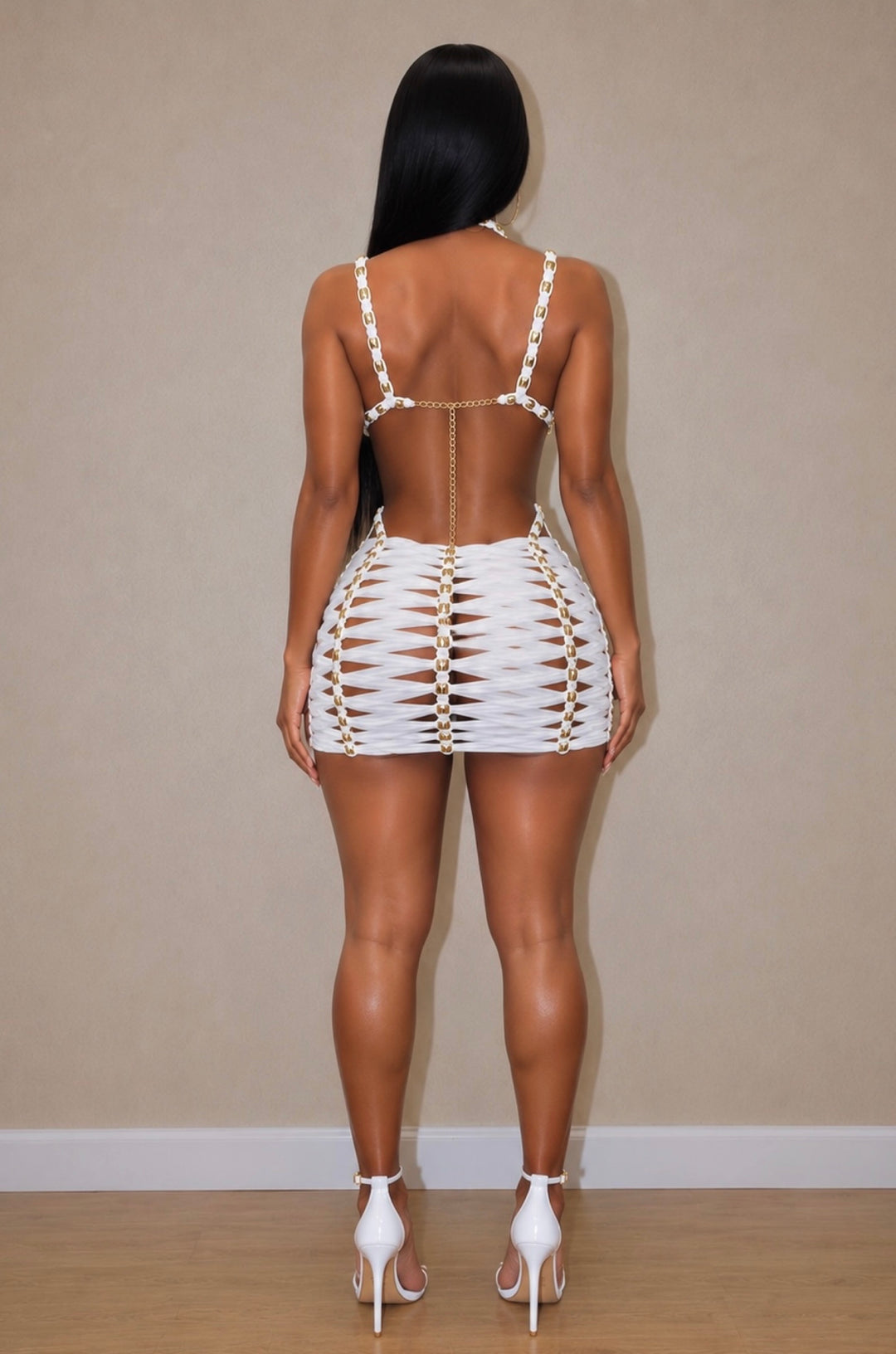 GEANINA CAGED DRESS