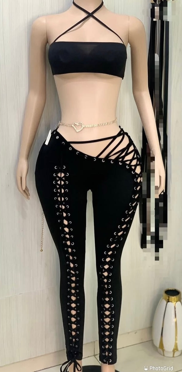 LARA CROFT LACE UP SET