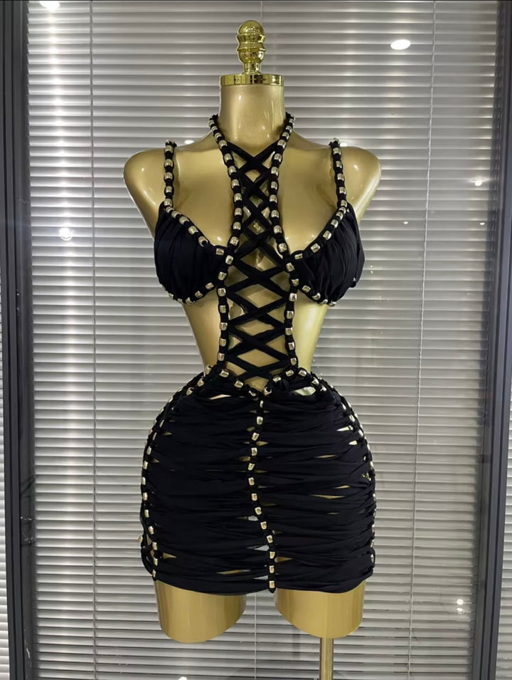 GEANINA CAGED DRESS