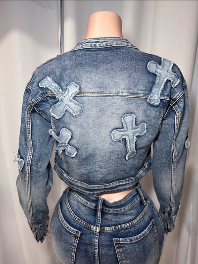 DENIM CROSS SET