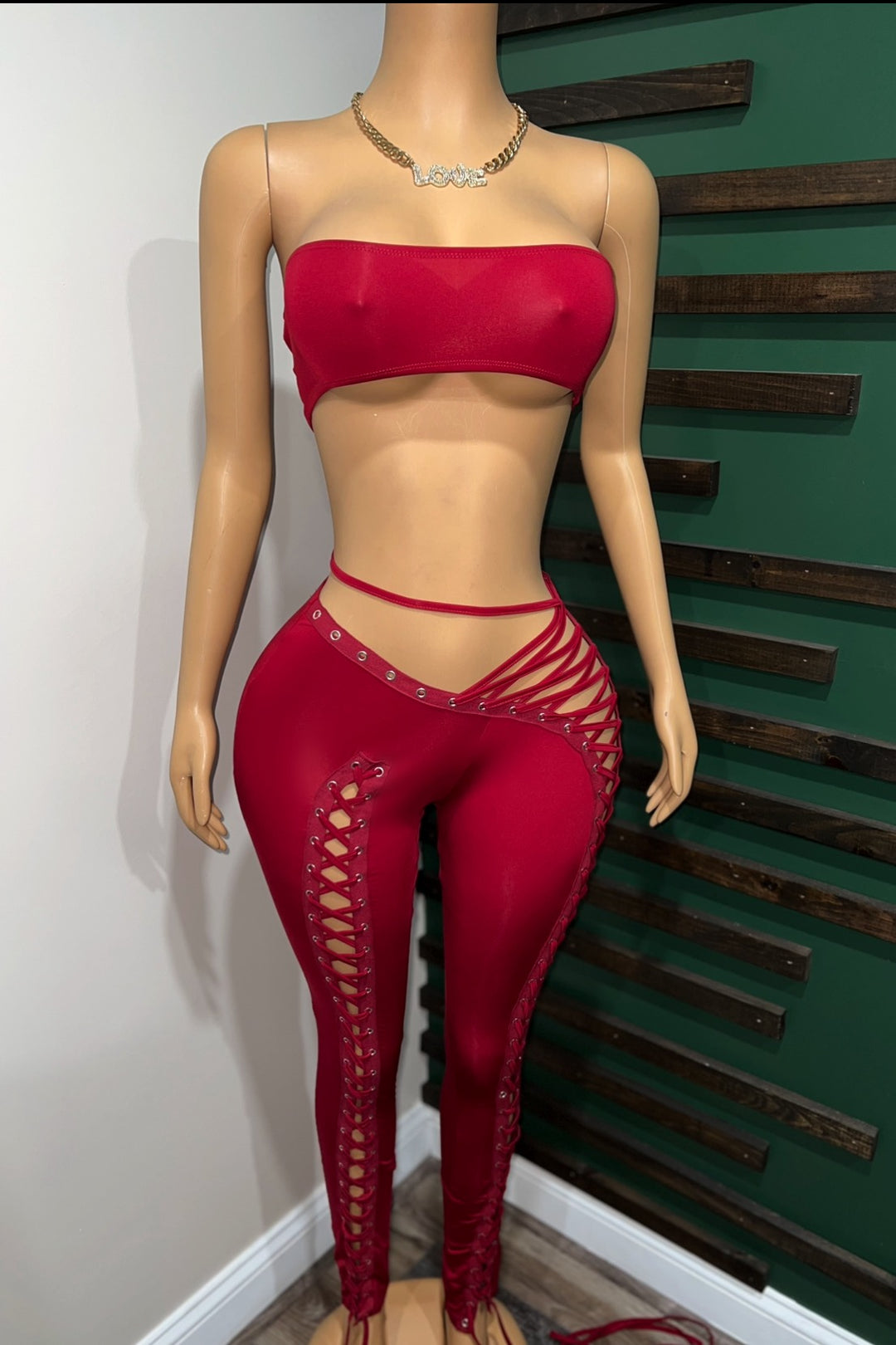 LARA CROFT LACE UP SET