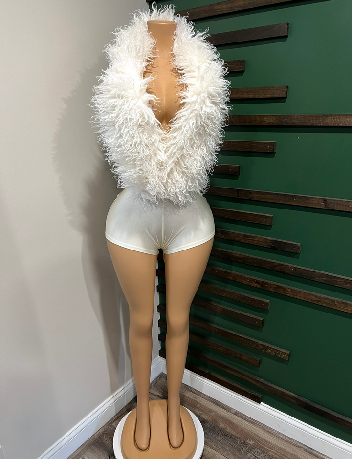 REMY “FUR” ROMPER