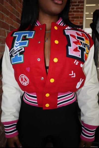 “FLY GIRL” VARSITY JACKET