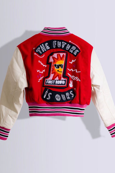 “FLY GIRL” VARSITY JACKET